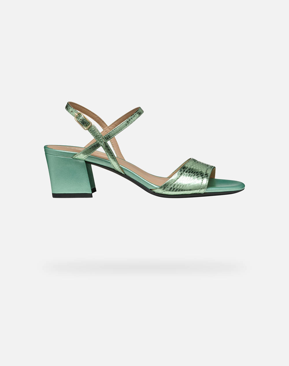 Geox D New Eraklia 50 B Metal.Goa Women Footwear Sandals Mintgreen Leather D45Rnb000Kyc3002 C3002 Female Sandals Green