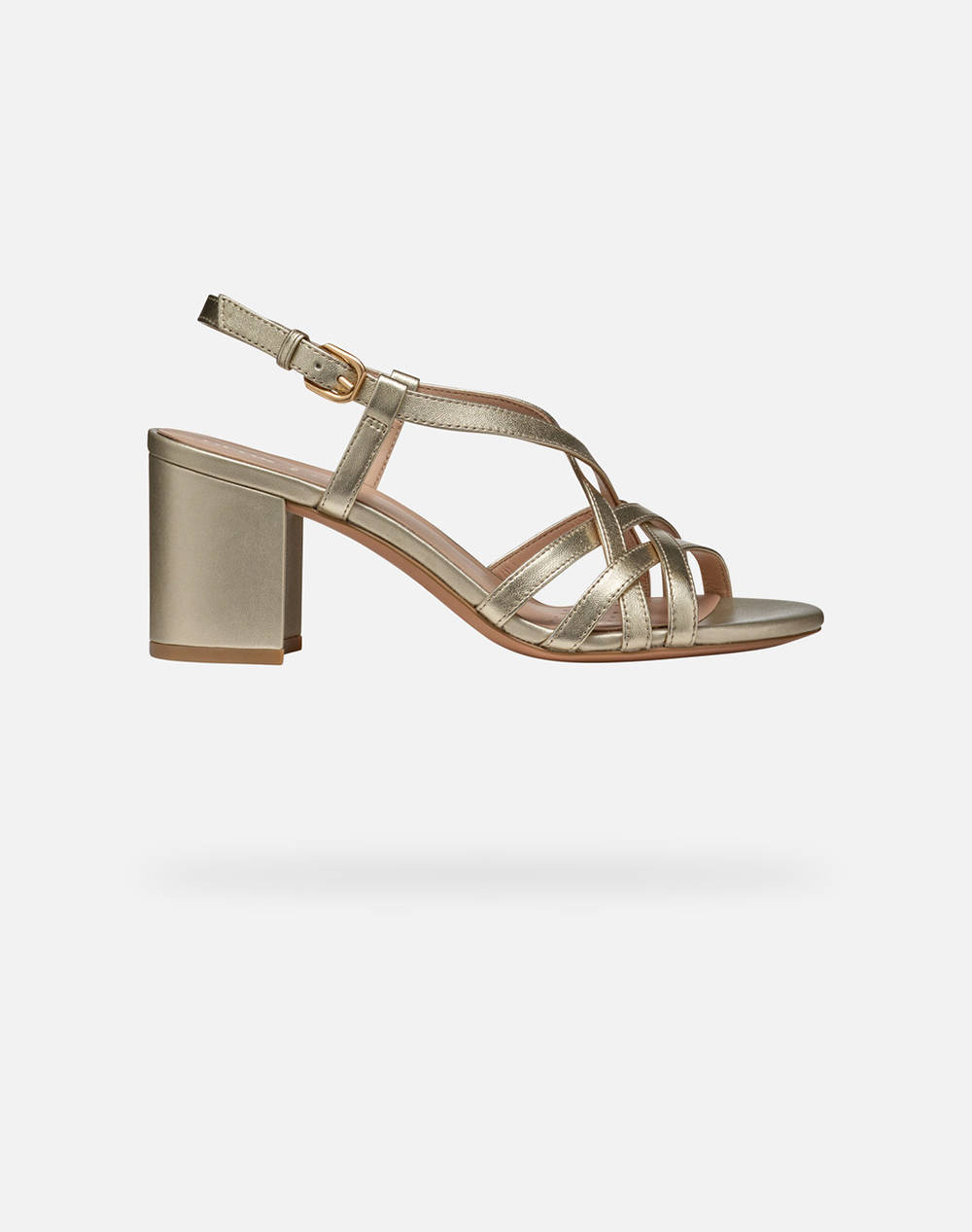 Geox D Virnilisa 65 S B Met.Sheep Women Footwear Sandals Gold Leather D55Yzb000Y2C2012 C2012 Female Sandals Gold