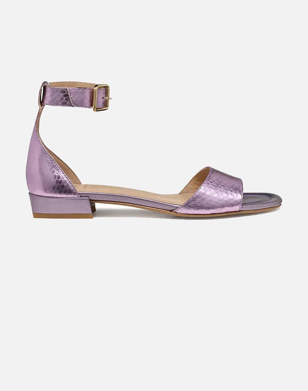 Geox D New Eraklia 15 B Met.Goat Women Footwear Sandals Lilac Leather D5580B000Kyc8020 C8020 Female Sandals