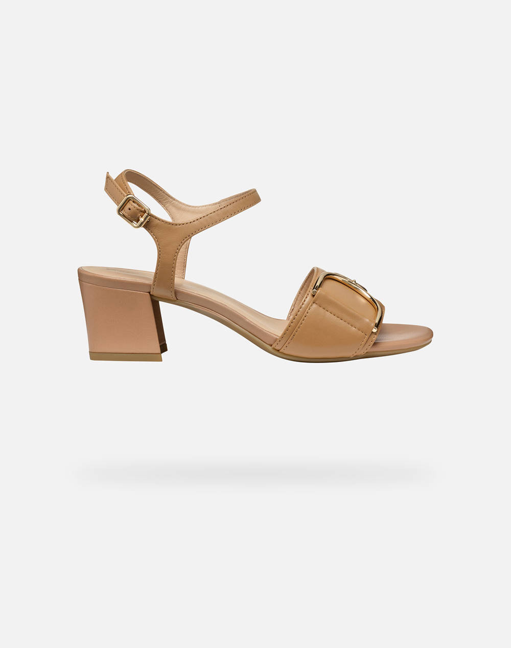 Geox D New Eraklia 50 B Nap.Sheep Women Footwear Sandals Brown Leather D35Rnb000Tuc5000 C5000 Female Sandals Brown