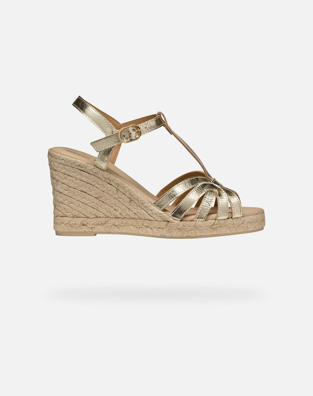 Geox D Gelsa A Metal.Lea Women Footwear Sandals Gold Leather D55Tpa000Cfc2012 C2012 Female Sandals Gold