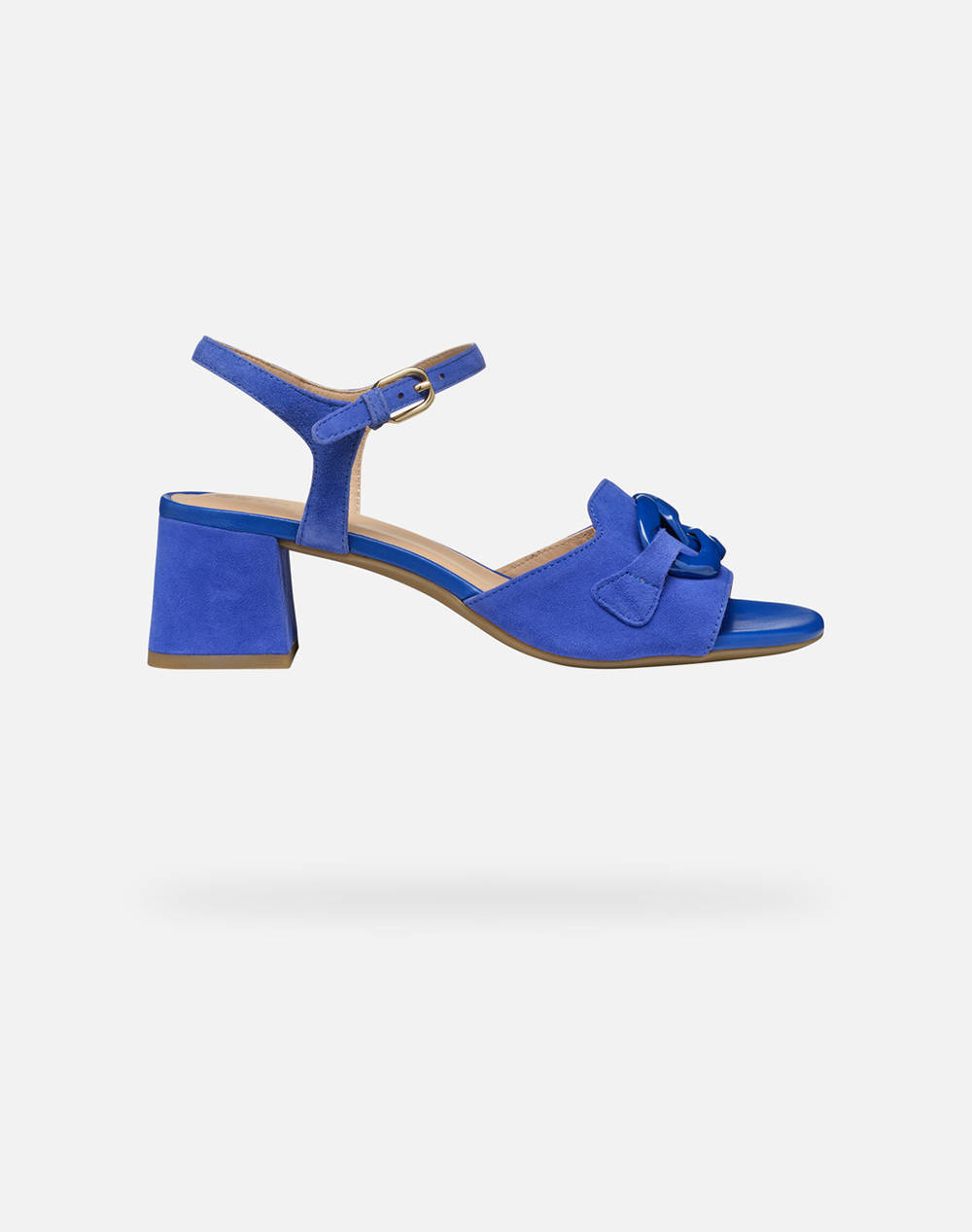 Geox D New Eraklia 50 T C Goat Su Women Footwear Sandals Blue Leather D55Yqc00021C4000 C4000 Female Sandals Blue