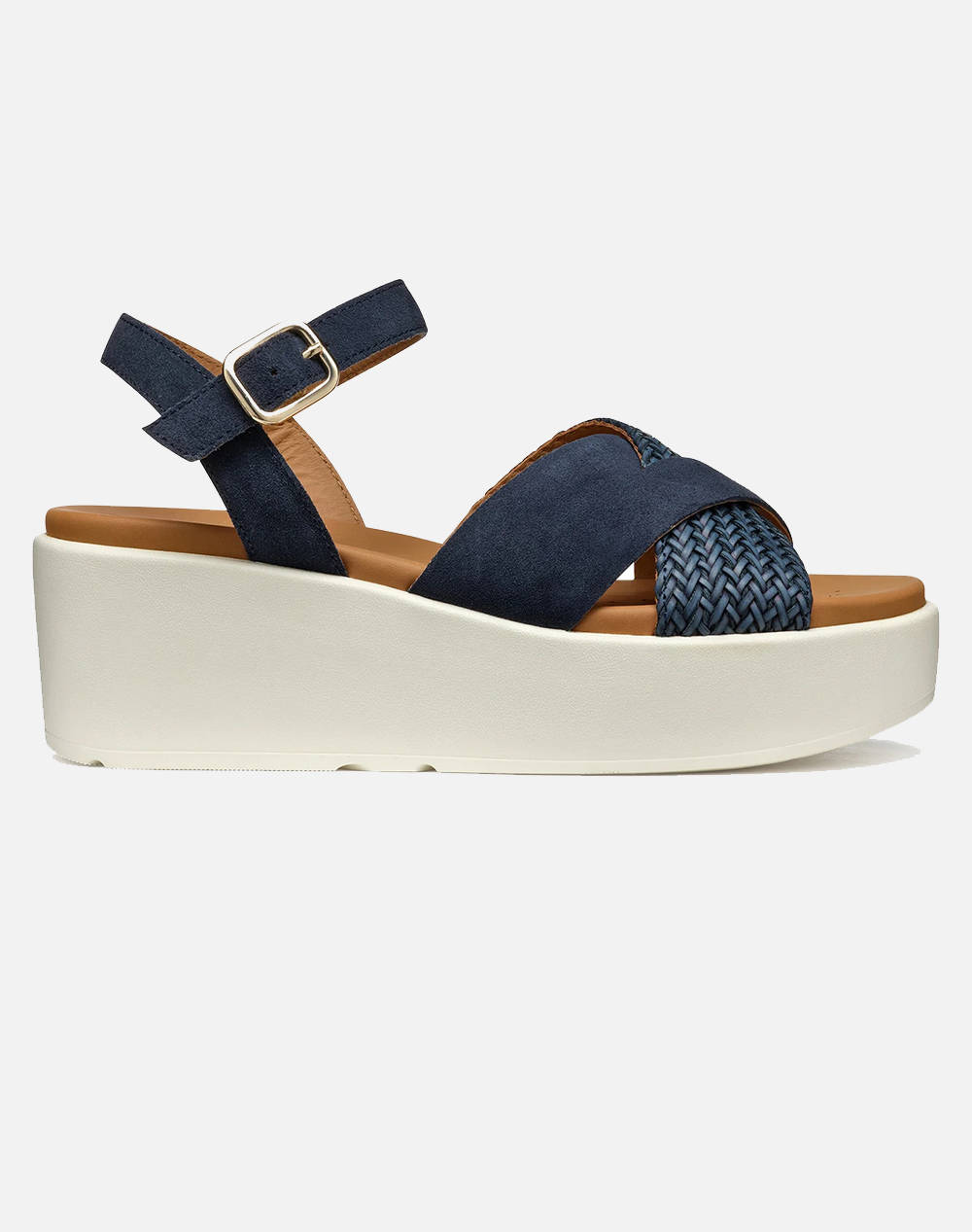 Geox D Xand 2.2Sa Suede Women Footwear Sandals Navyblue Leather D55M1B00022C4002 C4002 Female Sandals Blue