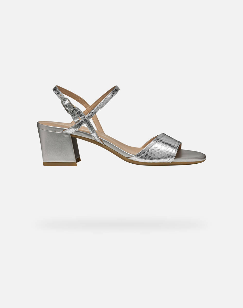 Geox D New Eraklia 50 B Metal.Goa Women Footwear Sandals Metallicsilver Leather D45Rnb000Kyc1007 C1007 Female Sandals