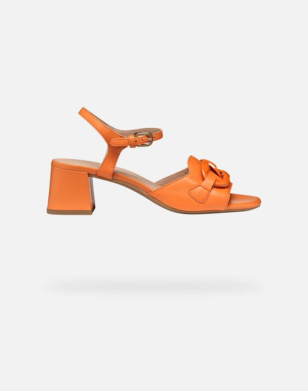 Geox D New Eraklia 50 T C Nap.She Women Footwear Sandals Orange Leather D55Yqc000Tuc2008 C2008 Female Sandals
