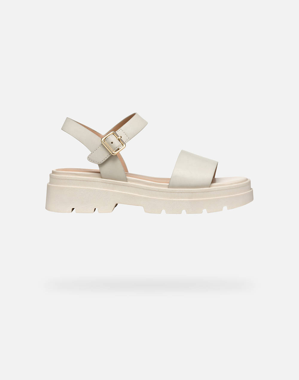 Geox D Adacter S D Smo.Lea Women Footwear Sandals Ecru Leather D55Yvd00043C5322 C5322 Female Sandals