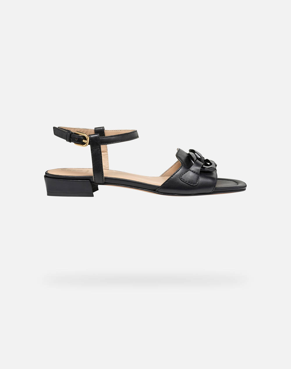 Geox D New Eraklia 15 D Nap.Sheep Women Footwear Sandals Black Leather D5580D000Tuc9999 C9999 Female Sandals Black