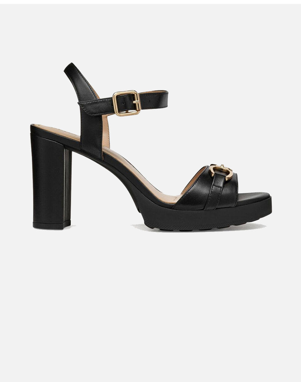Geox D Walk Pleasure 85S A Nap.Sh Women Footwear Sandals Black Leather D55B6A000Tuc9999 C9999 Female Sandals Black