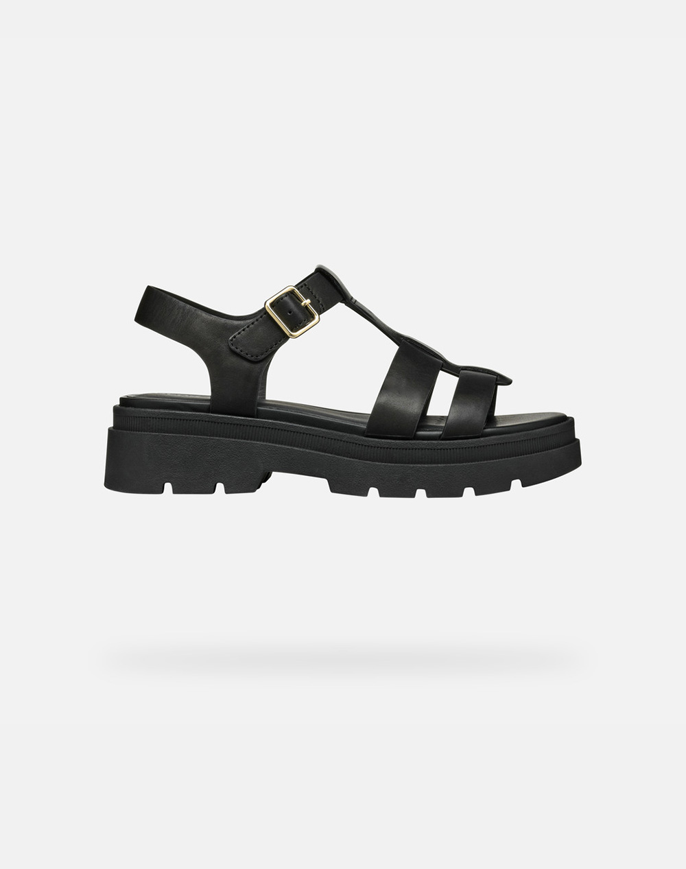 Geox D Adacter S B Smo.Lea Women Footwear Sandals Black Synthetic D55Yvb00043C9999 C9999 Female Sandals Black