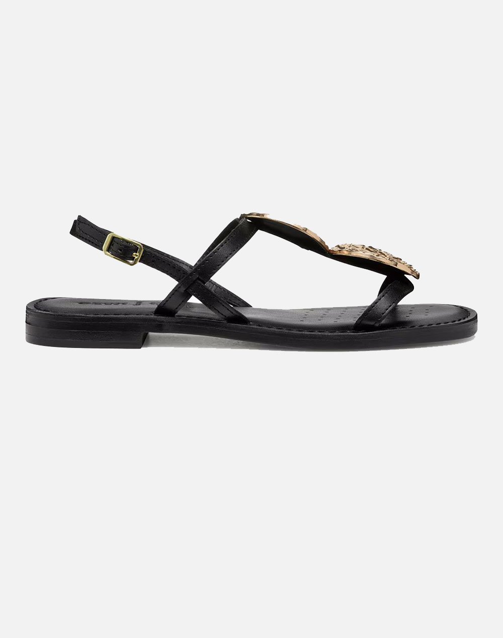 Geox D Maddalusiac F Buffalo Women Footwear Sandals Black Leather D55Ymf0001Jc9999 C9999 Female Sandals Black