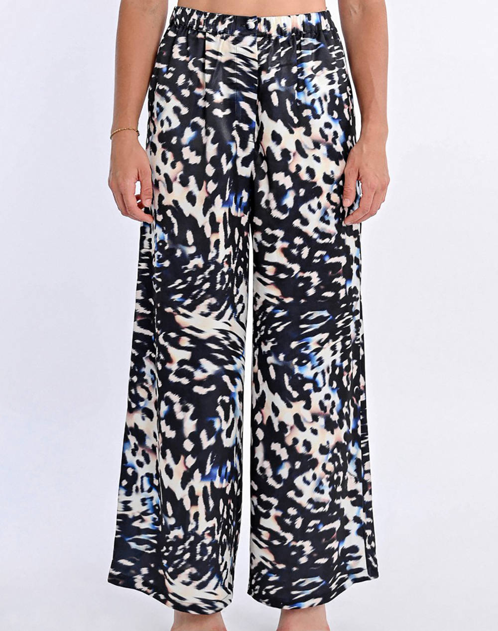 Molly Bracken Ladies Woven Pants Women Clothes Trousers Fabric Trousers Multi Synthetic T2027Dp Black Monica Female Fabric Trousers