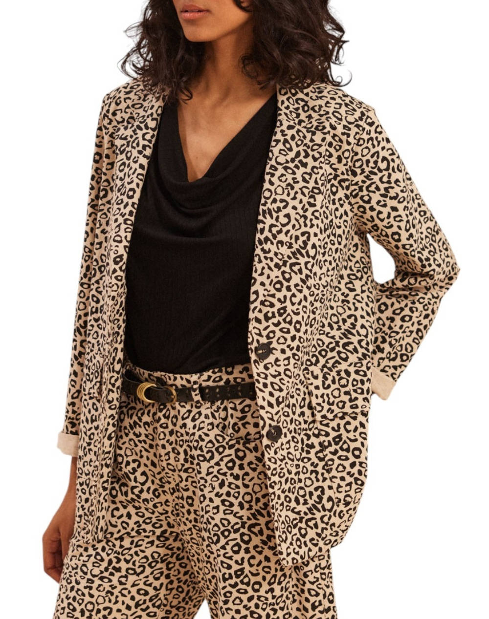 Namaste Jacket Women Clothes Outerwear Blazers Multi Cotton Ss1925002 Beige Female Blazers