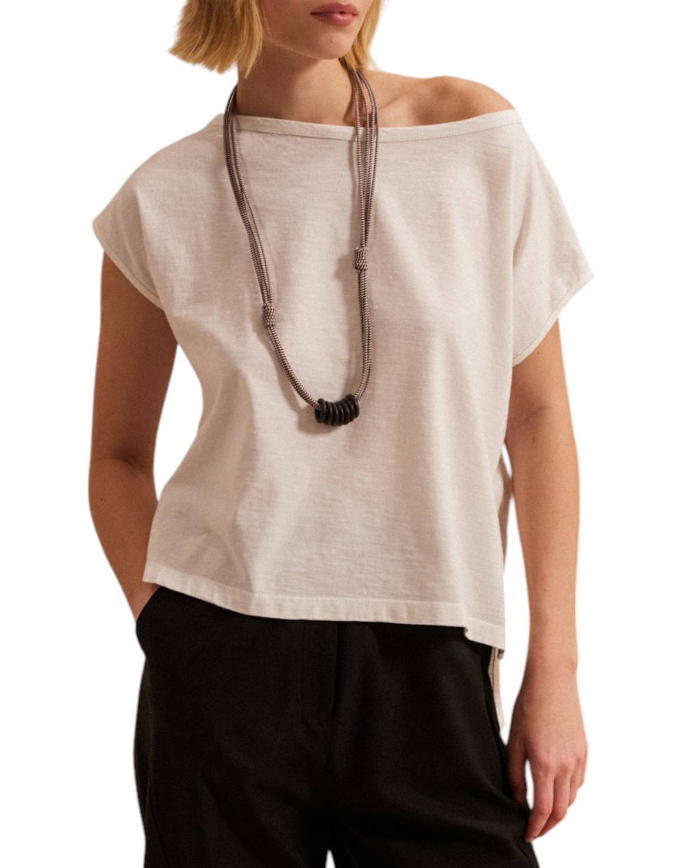 Namaste T Shirt Women Clothes Tops T Shirts White Cotton Ss0725018 White Female T-Shirts