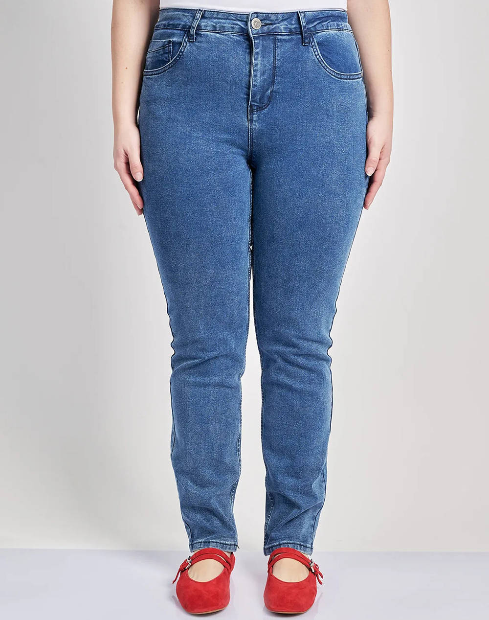 Parabita Slim Fit Jeans Blue Women Clothes Trousers Jeans/5P/Cargo Denimblue Cotton,Viscose,Elastic,Synthetic 012510208143 003 Female Jeans/5P/Cargo