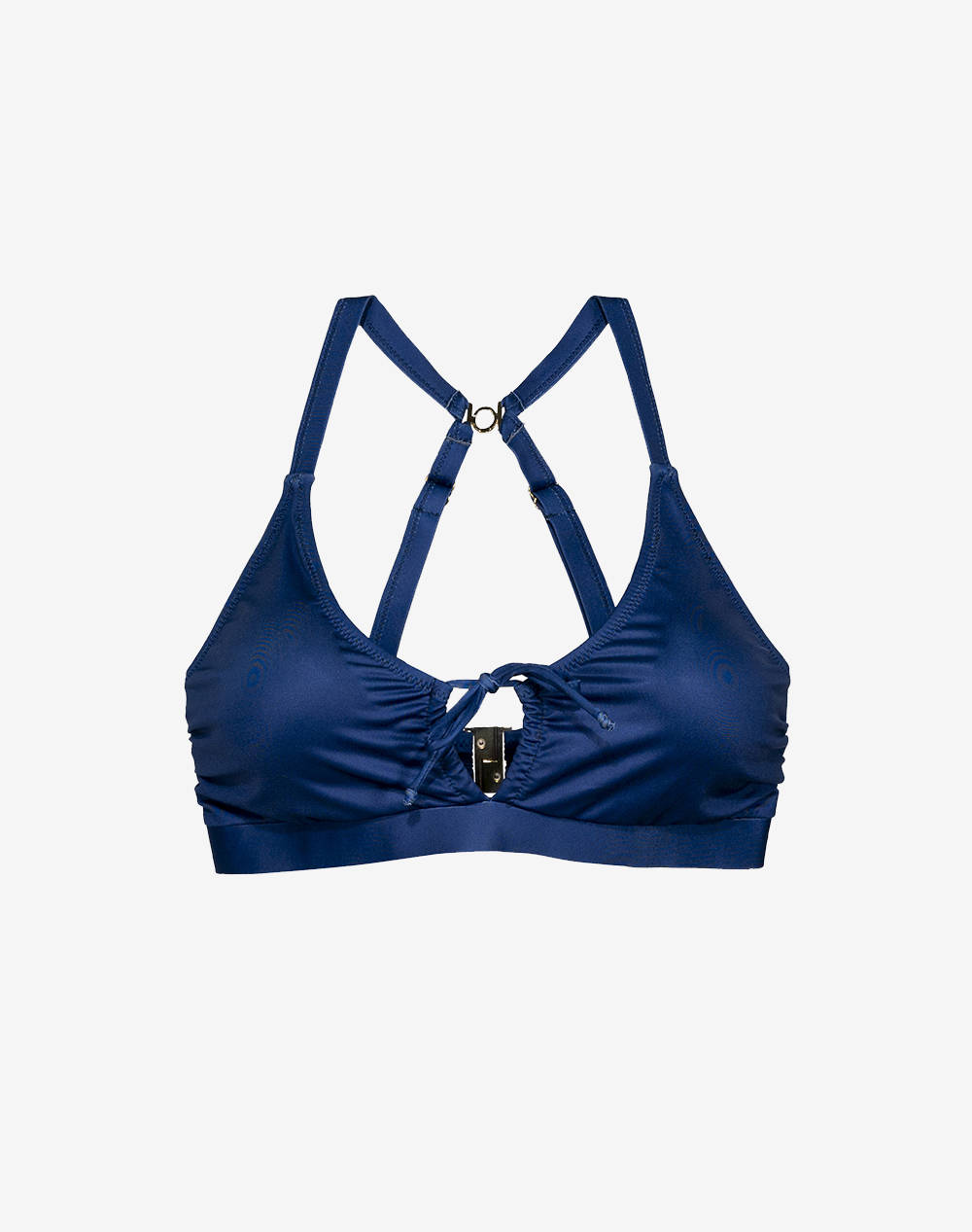 Solano 00 0/Swim Top Monochrome Women Clothes Swimwear Bikini Top Darkblue Elastic,Synthetic 40 1018E 110 Female Bikini Top Blue