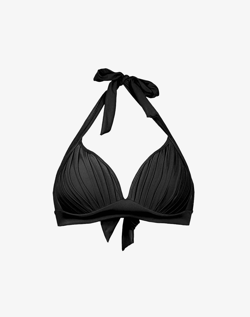 Solano 00 0/Swim Top Monochrome Women Clothes Swimwear Bikini Top Black Elastic,Synthetic 40 1003C 101 Female Bikini Top Black