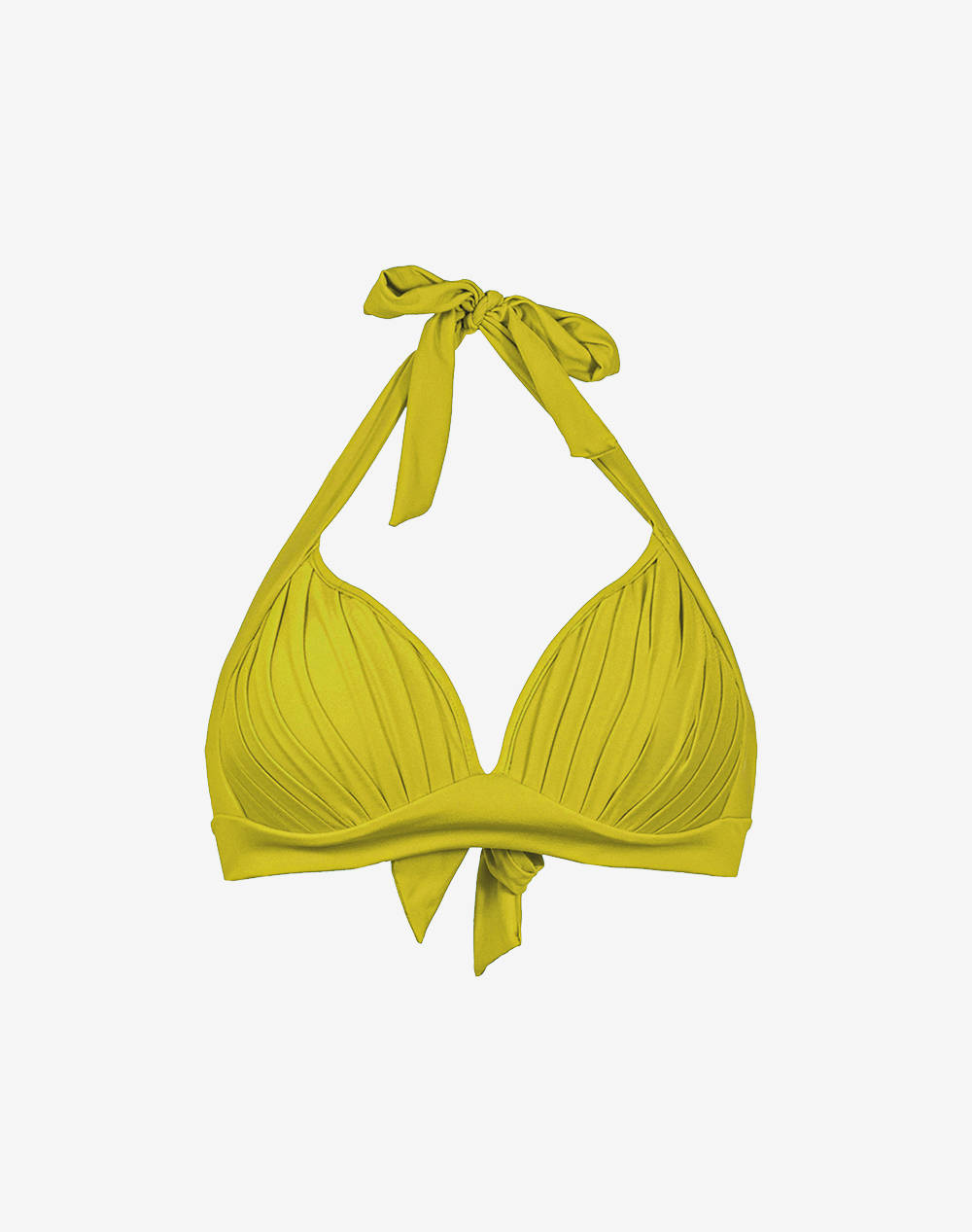Solano 00 0/Swim Top Monochrome Women Clothes Swimwear Bikini Top Yellow Elastic,Synthetic 40 1003C 106 Female Bikini Top