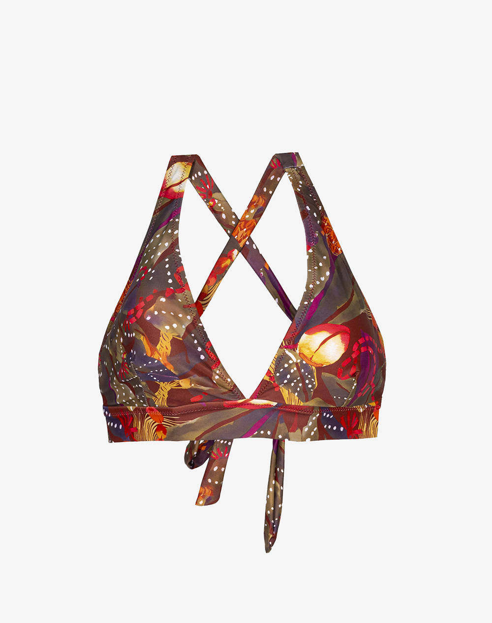 Solano 51 1/Swim Top Women Clothes Swimwear Bikini Top Multi Elastic,Synthetic 40 1510D Print Female Bikini Top