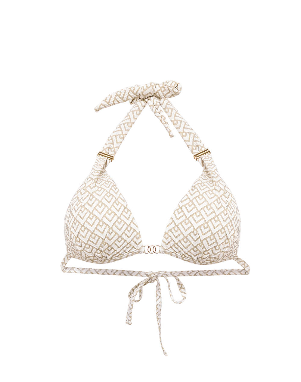Solano 46 1/Swim Top Women Clothes Swimwear Bikini Top Offwhite Elastic,Synthetic 40 1462 White Female Bikini Top