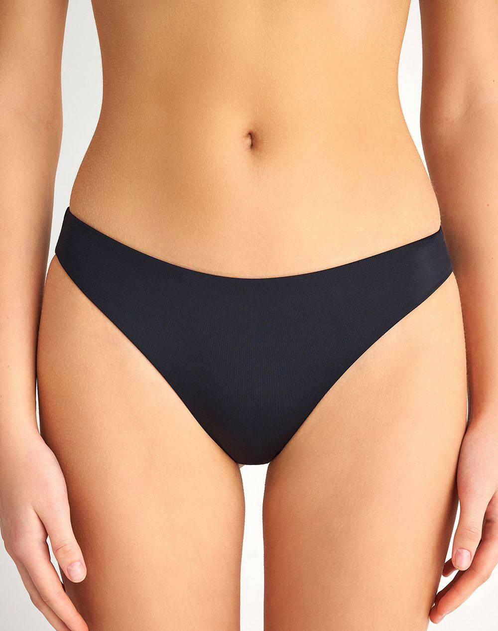 Sugarfree Slip Women Clothes Swimwear Bikini Bottom Black Elastic,Synthetic 20802005 110 Female Bikini Bottom Black
