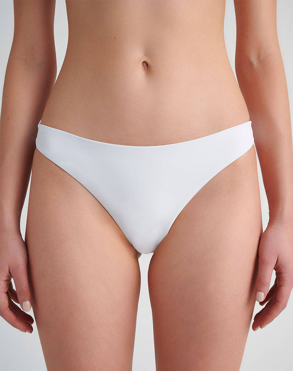 Sugarfree Slip Women Clothes Swimwear Bikini Bottom White Elastic,Synthetic 20802005 100 Female Bikini Bottom