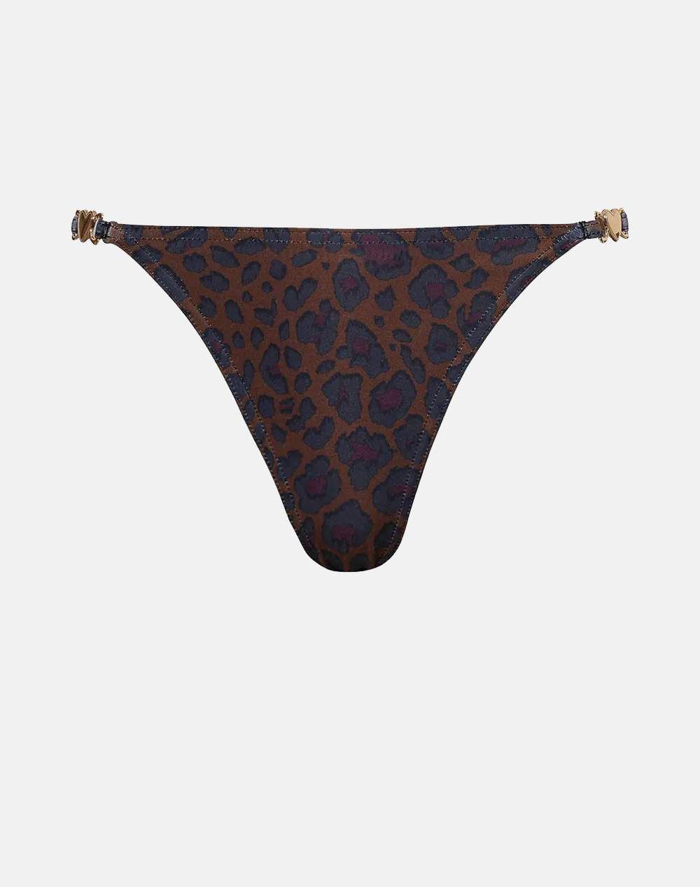 Sugarfree Slip Women Clothes Swimwear Bikini Bottom Darkbrown Elastic,Synthetic 25802145 332 Female Bikini Bottom Brown