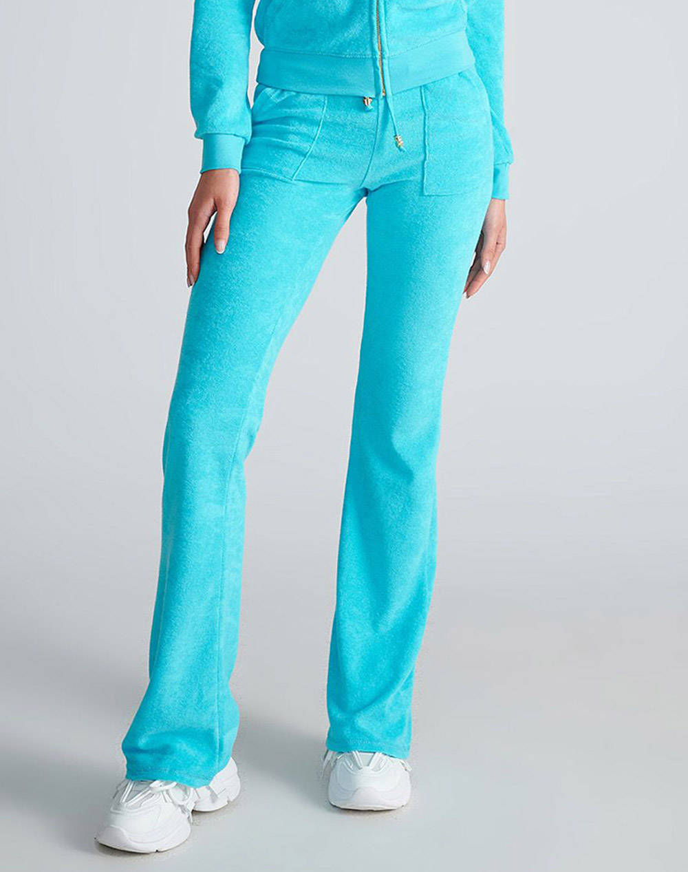 Sugarfree Pants Women Clothes Trousers Sweat Pants Turquoise Cotton,Synthetic 25811001 411 Female Sweat Pants
