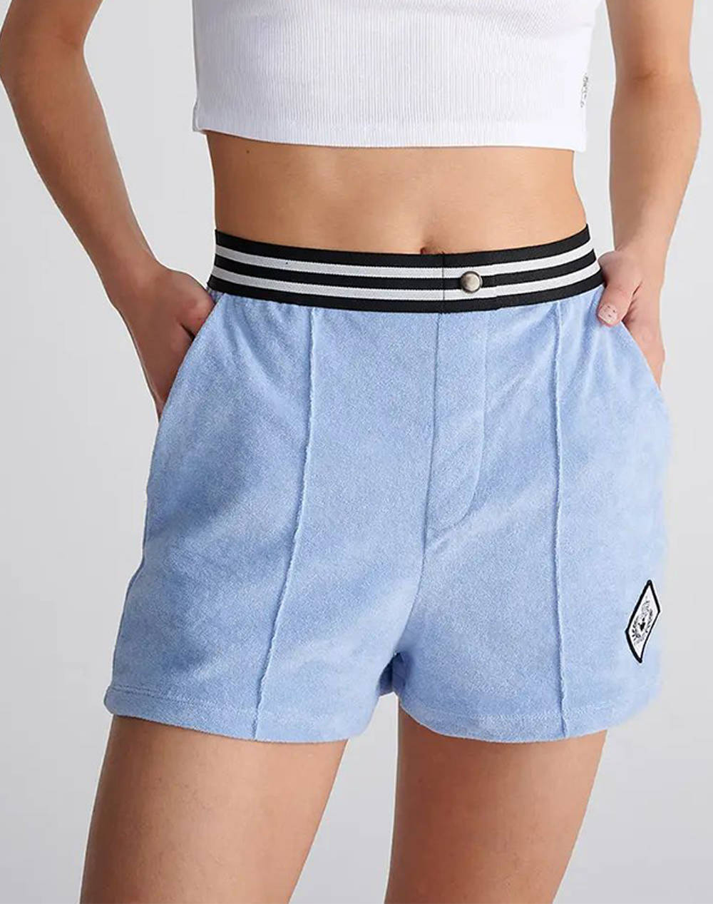 Sugarfree Shorts Women Clothes Shorts/Bermudas Shorts Lightblue Cotton,Synthetic 25810102 421 Female Shorts Blue