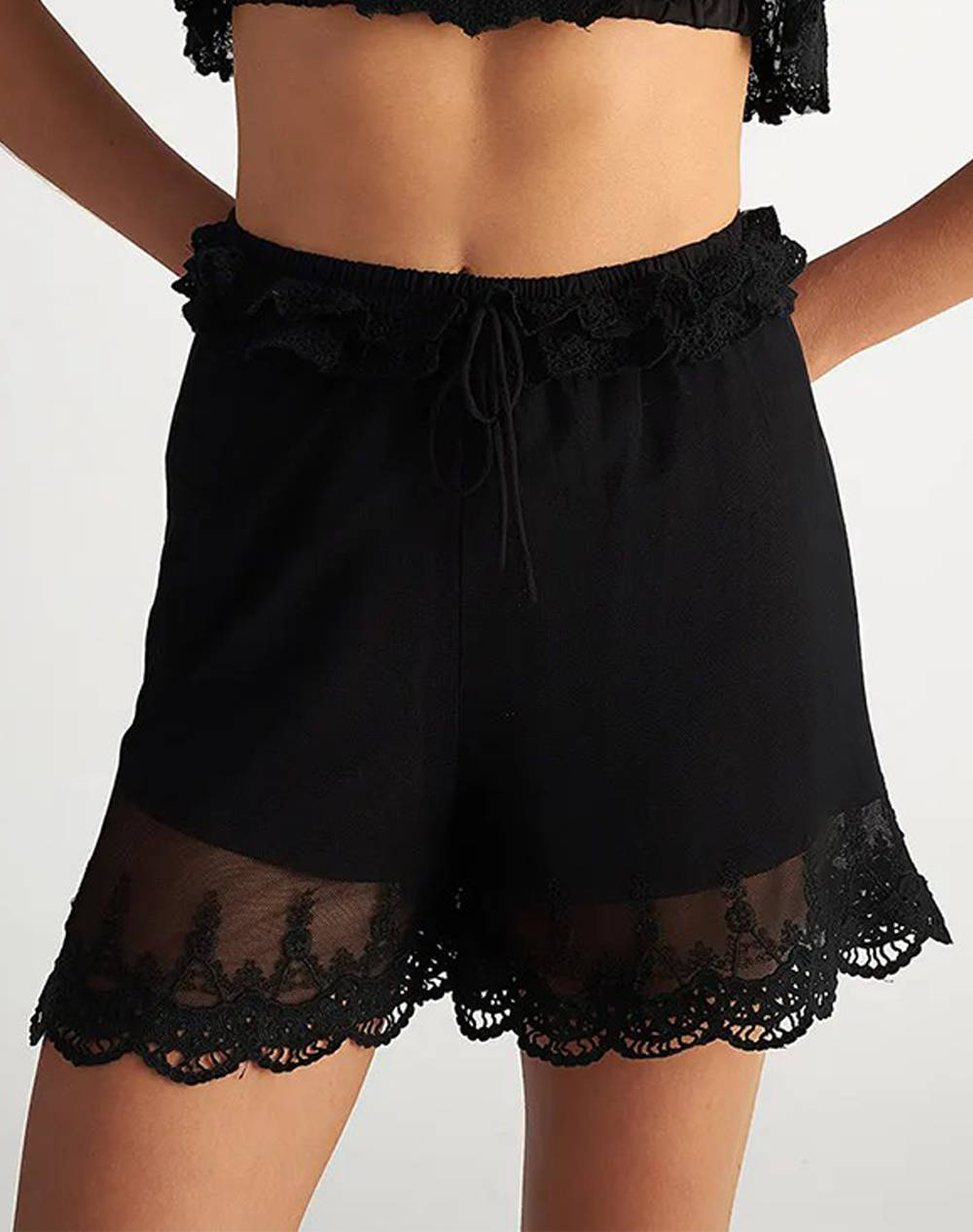 Sugarfree Shorts Women Clothes Shorts/Bermudas Shorts Black Elastic,Synthetic 25808255 110 Female Shorts Black