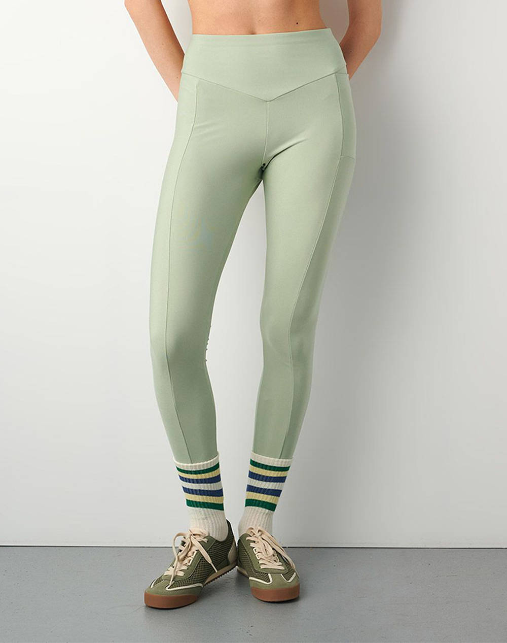 Sugarfree Leggings Women Sportswear Bottom Clothing Leggings Mintgreen Elastic,Synthetic 25845028 518 Female Leggings Green