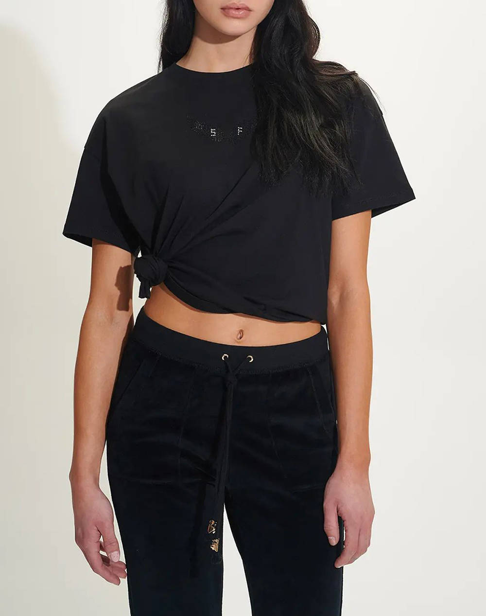 Sugarfree T Shirt Women Clothes Tops T Shirts Black Cotton 25812040 110 Female T-Shirts Black