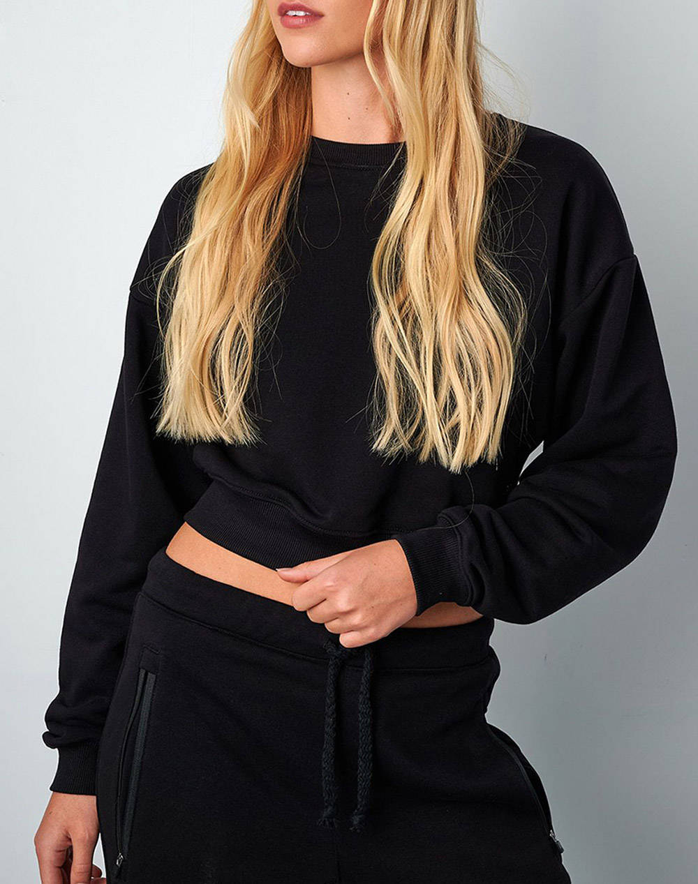 Sugarfree T Shirt Women Clothes Tops Sweatshirts Black Cotton,Synthetic 25812215 110 Female Sweatshirts Black