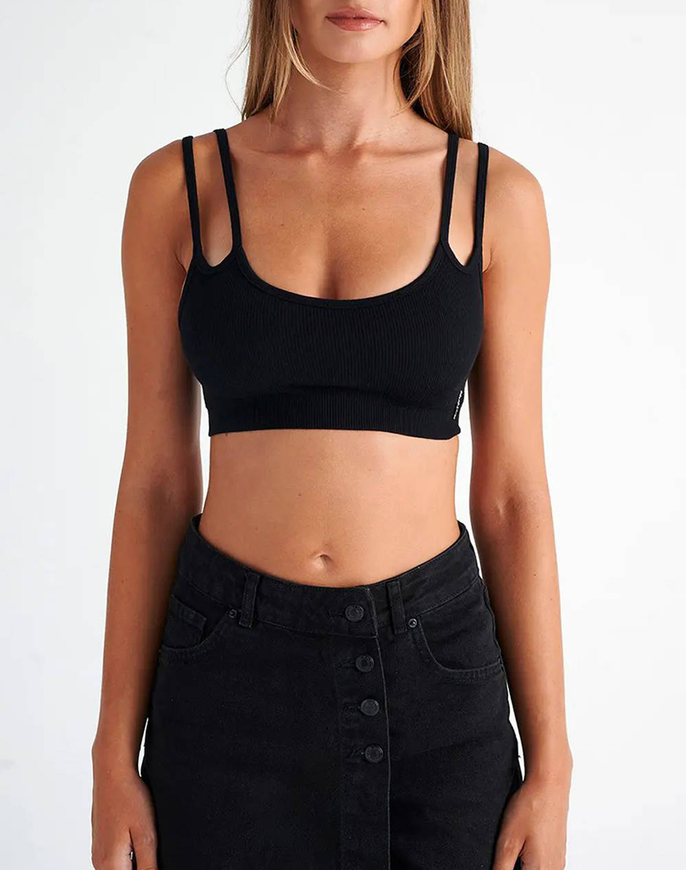 Sugarfree Top Women Clothes Tops Tops/Bodies Black Elastic,Synthetic 24818011 110 Female Tops/Bodies Black