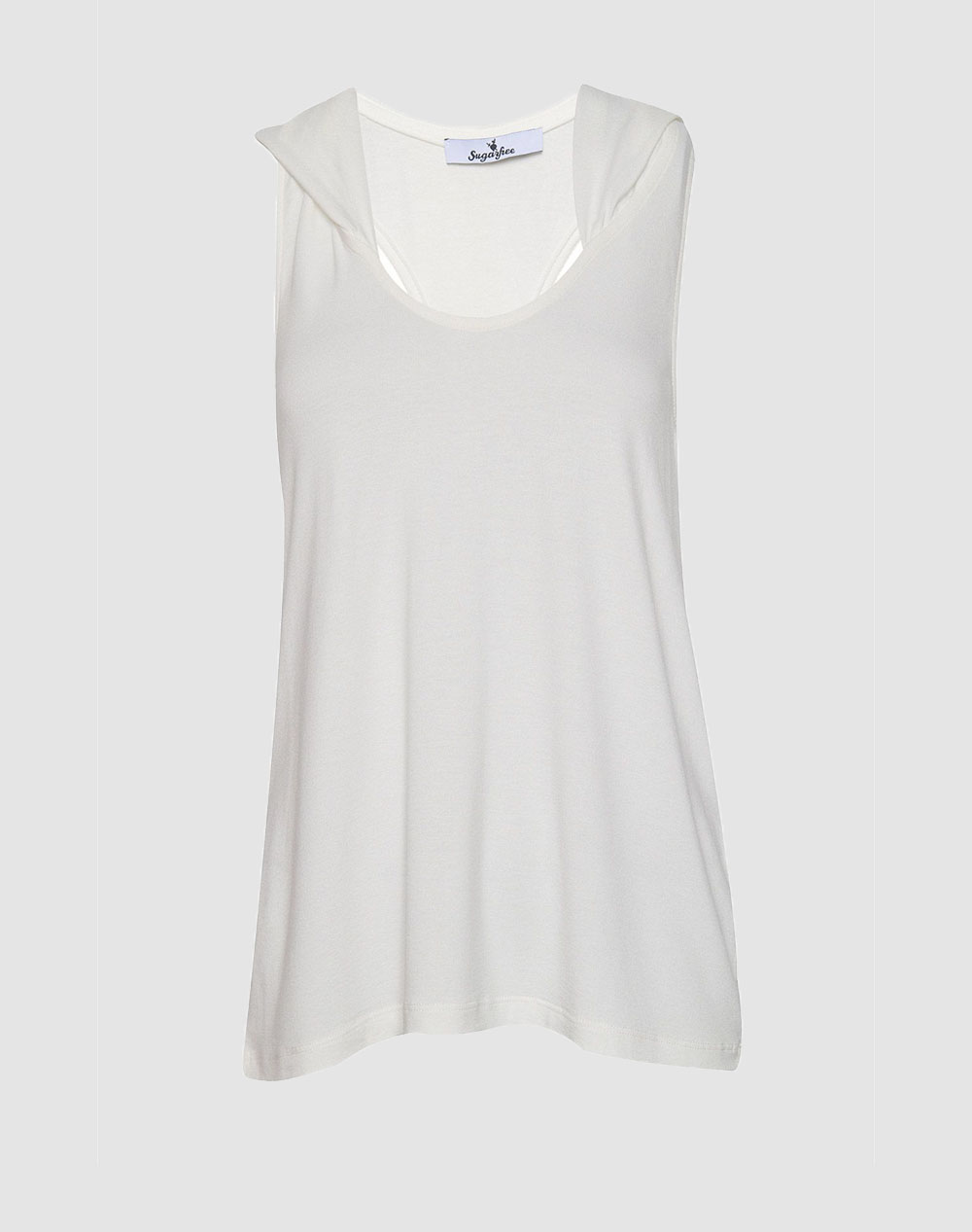 Sugarfree Top Women Clothes Tops T Shirts White Viscose,Elastic 25812082 102 Female T-Shirts