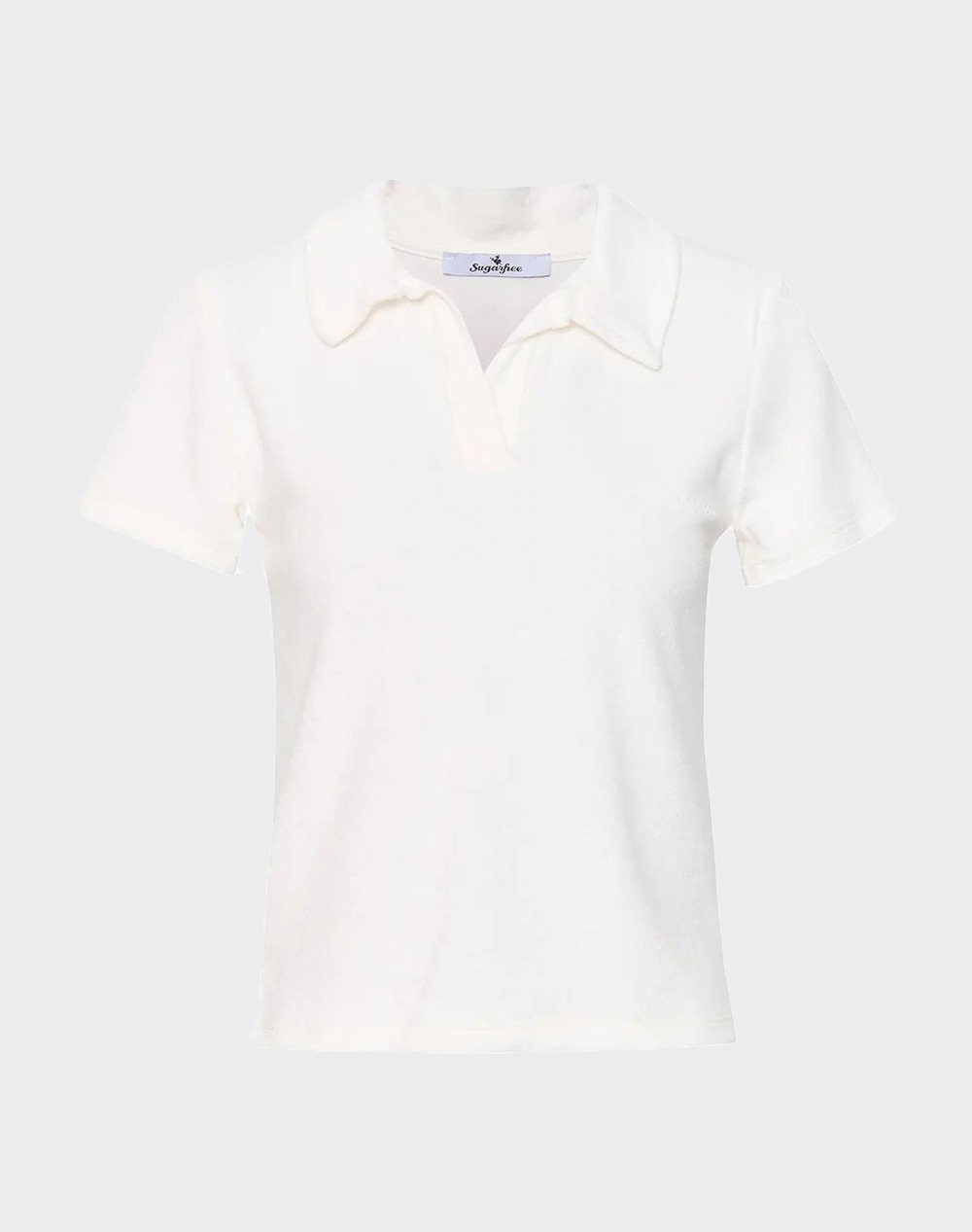 Sugarfree Blouse Women Clothes Tops Polo Offwhite Cotton,Synthetic 25812233 102 Female Polo