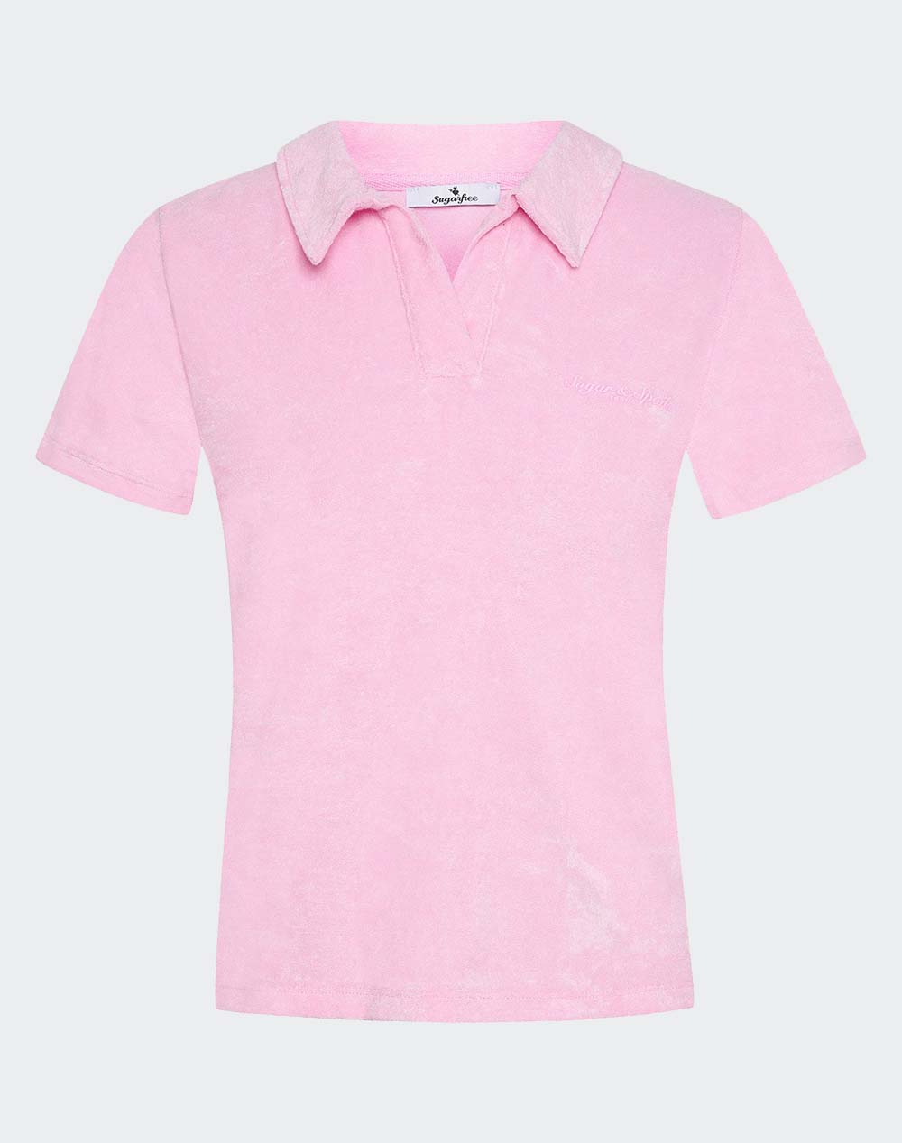 Sugarfree Blouse Women Clothes Tops Polo Pink Cotton,Synthetic 25812233 710 Female Polo