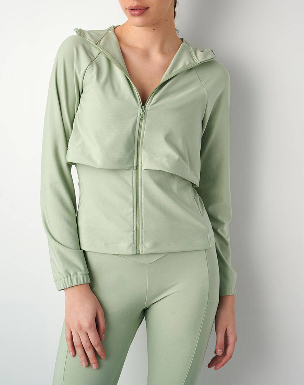 Sugarfree Cardigan Women Clothes Tops Sweatshirts Mintgreen Elastic,Synthetic 25843027 518 Female Sweatshirts Green