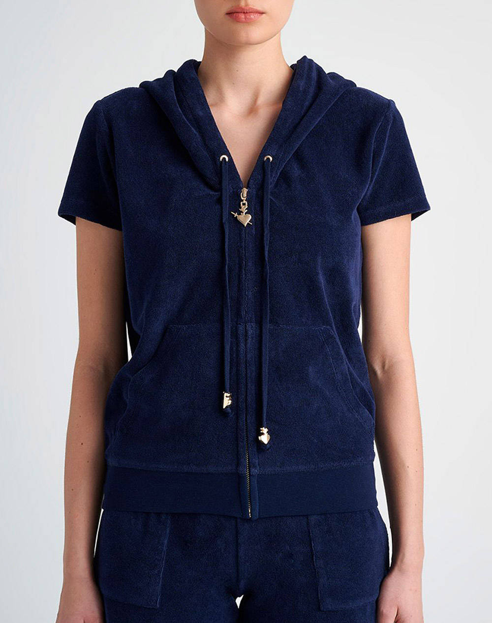 Sugarfree Jacket Women Clothes Tops Sweatshirts Navyblue Cotton,Elastic 23813004 425 Female Sweatshirts Blue