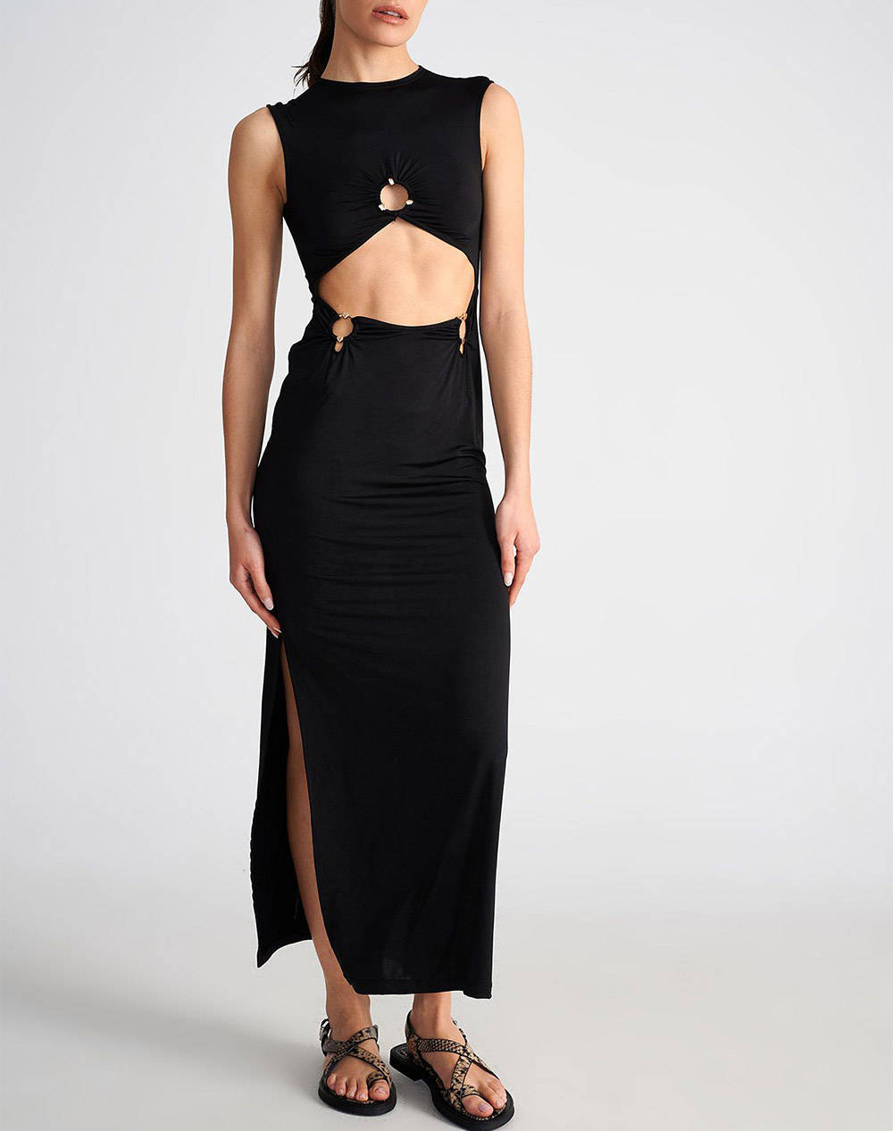 Sugarfree Dress Women Clothes Dresses Black Elastic,Synthetic 25805137 110 Female Dresses Black