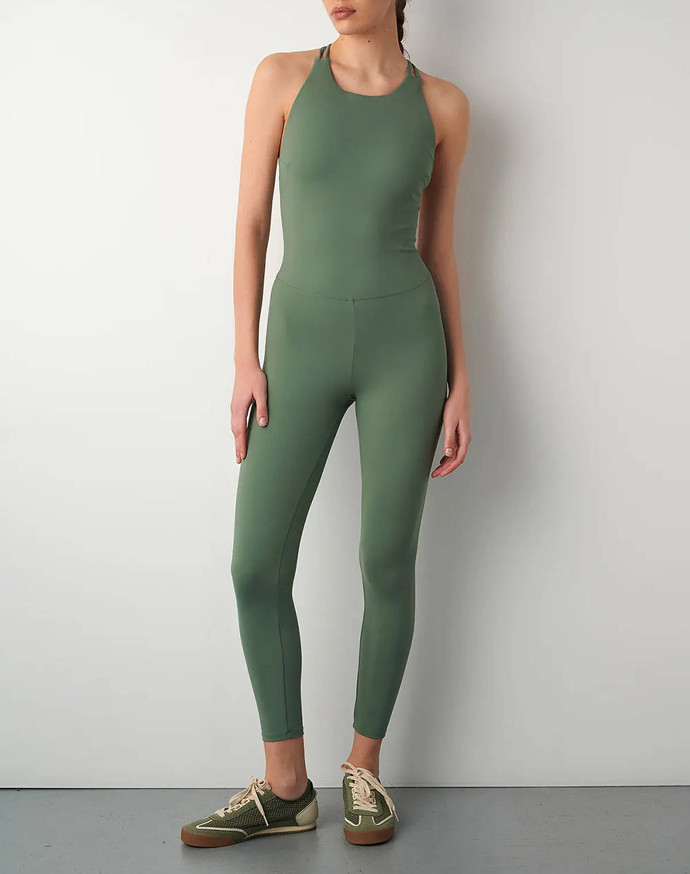 Sugarfree One Sized Jumpsuit Women Clothes Bodysuits Green Elastic,Synthetic 25847004 525 Female Bodysuits Green