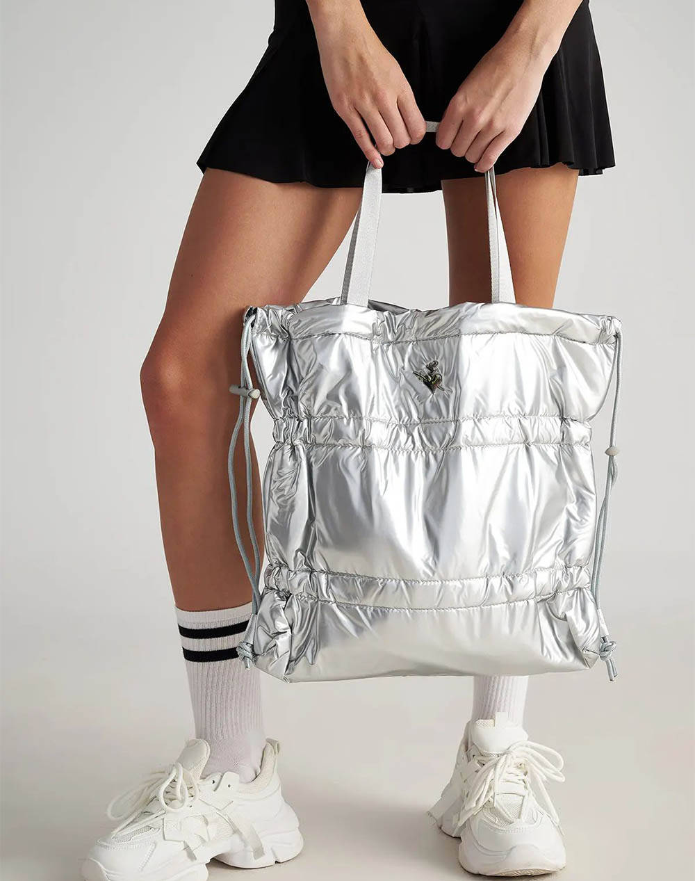 Sugarfree Bag (Dimensions: 3 X 38 X 42 Cm.) Women Accessories Bags Metallicsilver Synthetic 25819057 203 Female Bags