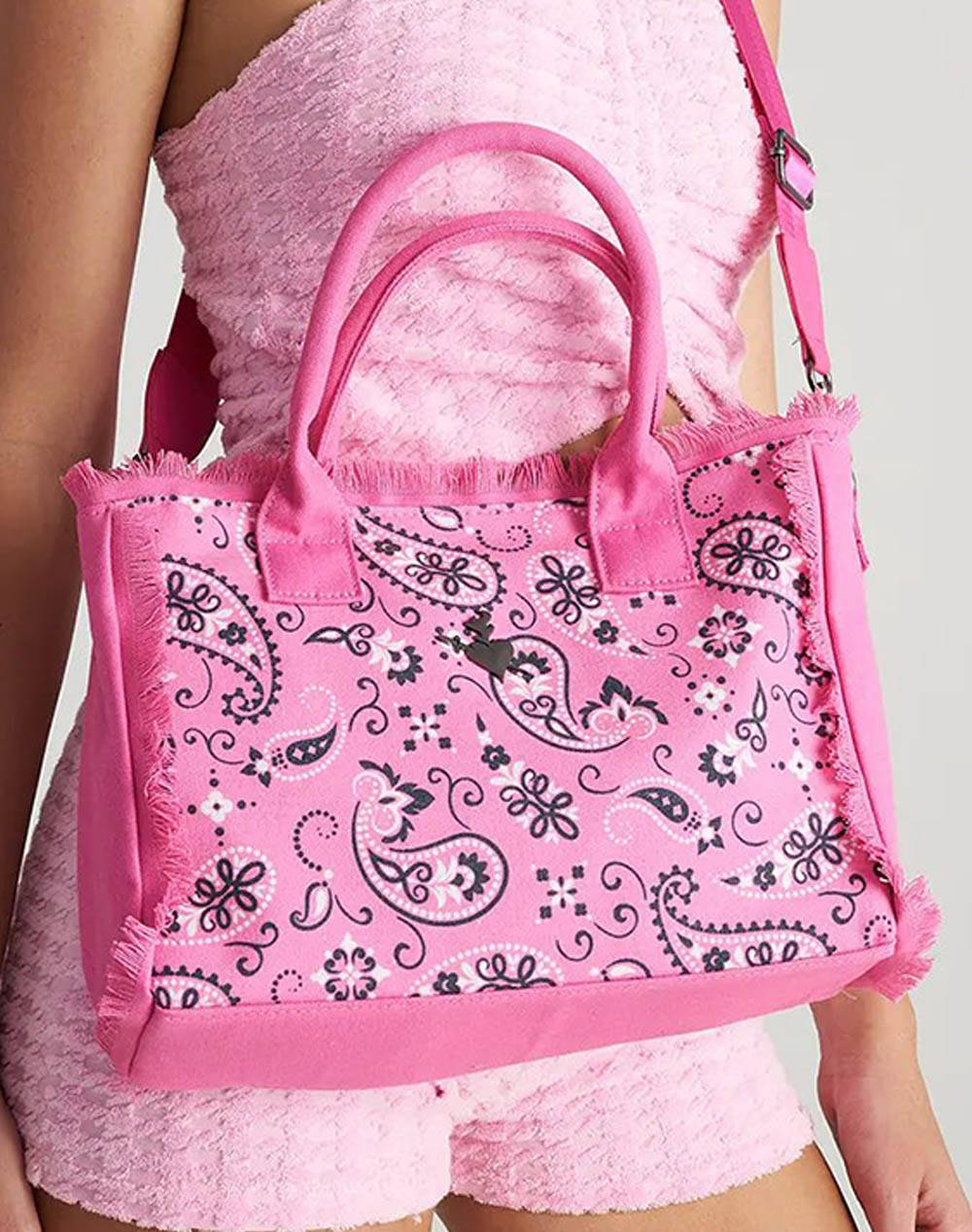 Sugarfree Bag (Dimensions: 10 X 35 X 24 Cm.) Women Accessories Bags Fuchsia Cotton,Synthetic 25819126 715 Female Bags