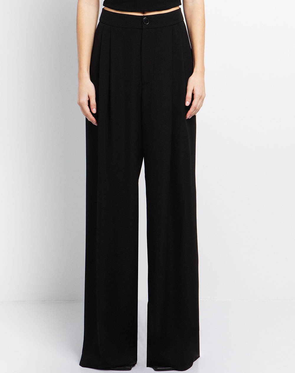 Toi&Moi Pants Women Clothes Trousers Fabric Trousers Black Synthetic 20 5540 125 320 Female Fabric Trousers Black