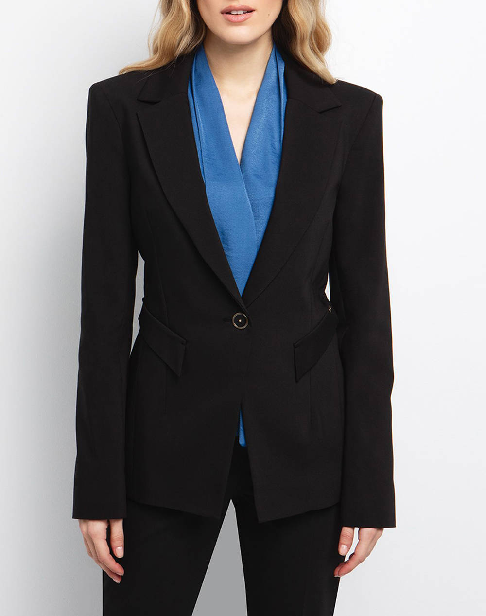 Toi&Moi Jacket Women Clothes Outerwear Blazers Black Cotton,Elastic,Synthetic 40 0790 125 320 Female Blazers Black