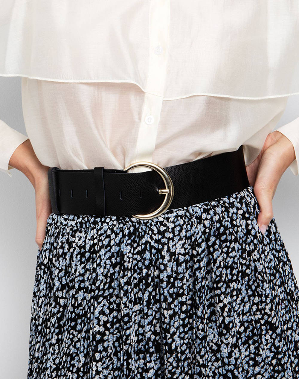 Toi&Moi Belt Women Accessories Belts Black Leather 91 0906 125 320 Female Belts Black