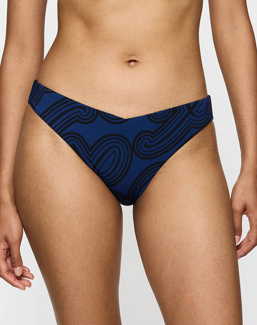 Triumph Flex Smart Summer Brazil Pt Ex Women Clothes Swimwear Bikini Bottom Darkblue Elastic,Synthetic 10222143 M008 Female Bikini Bottom Blue