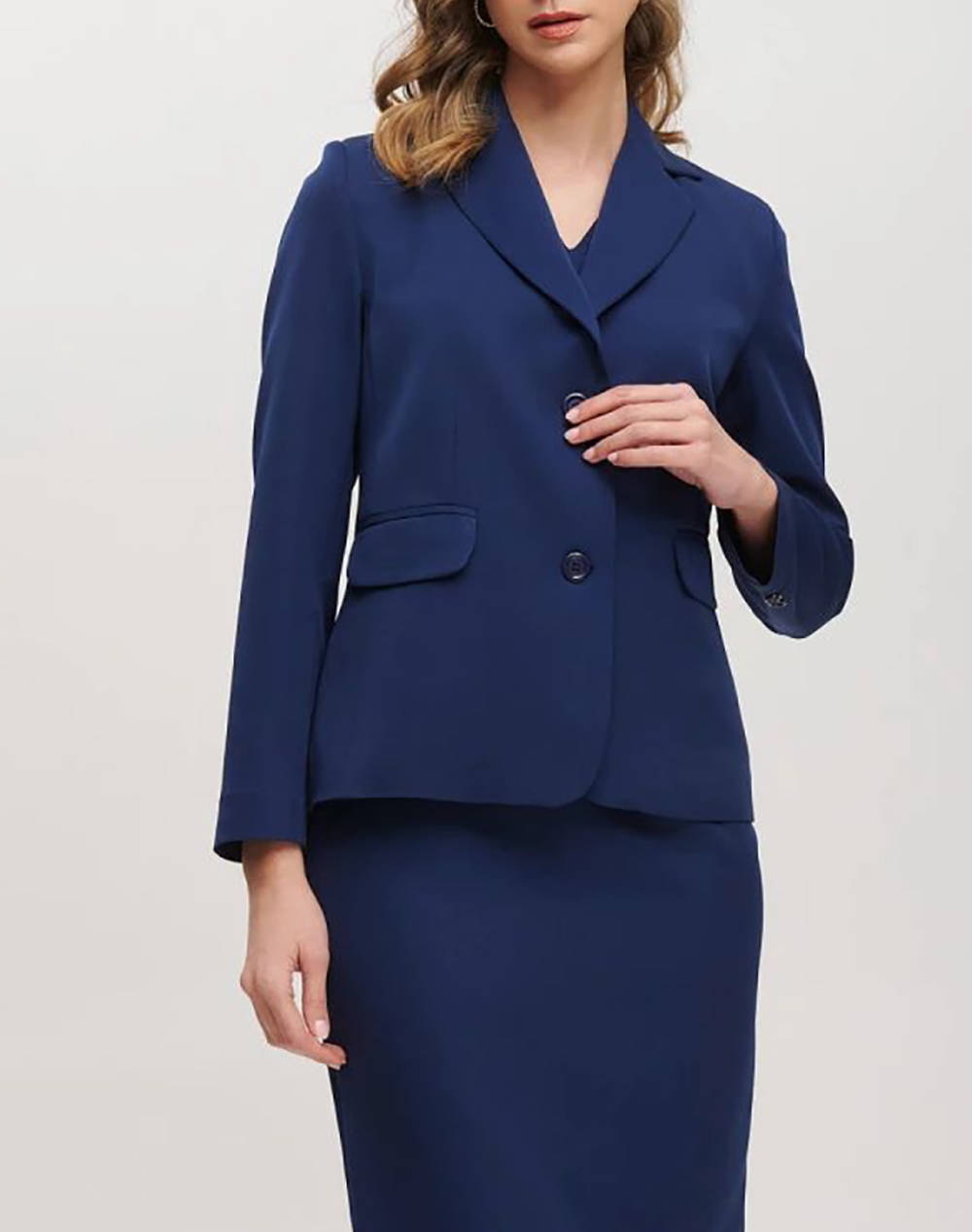 Veto Jacket Women Clothes Outerwear Blazers Blue Elastic,Synthetic 01 6009N Blue Female Blazers Blue