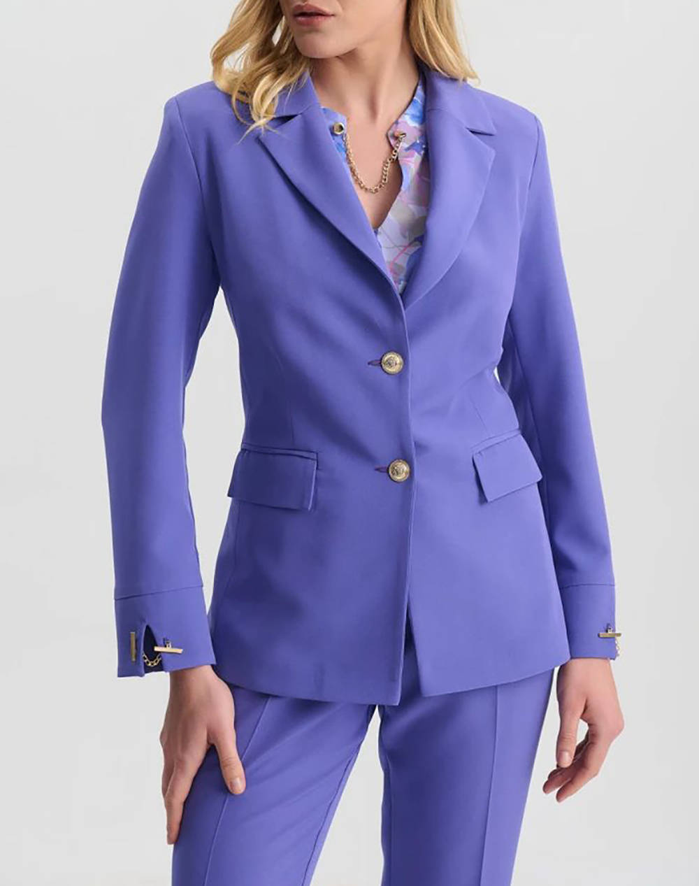 Fibes Jacket Women Clothes Outerwear Blazers Lilac Elastic,Synthetic 01 6001 Lilac Female Blazers