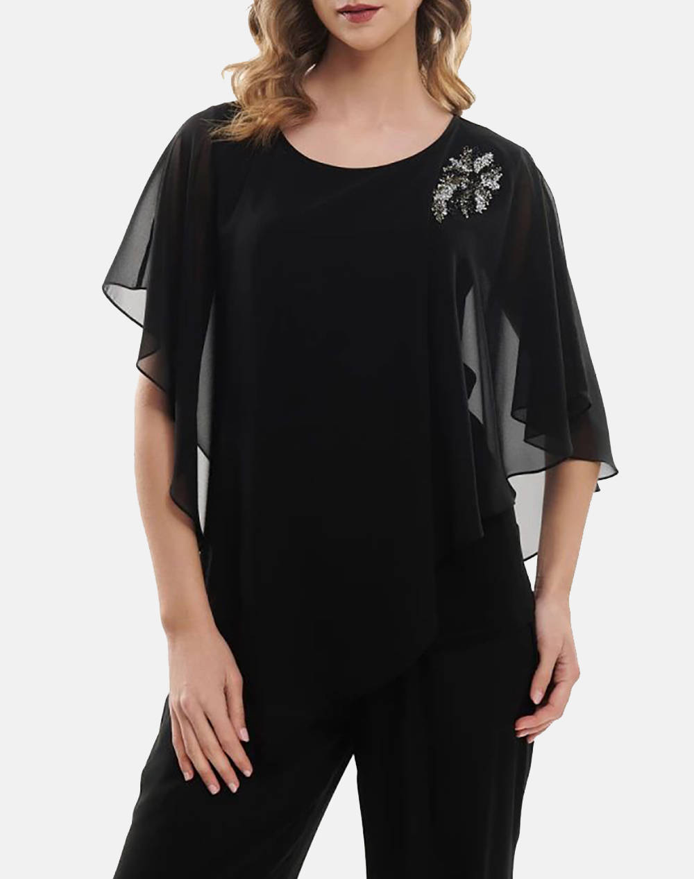 Fibes Shirt Women Clothes Tops Tops/Bodies Black Synthetic 03 7078Np Black Female Tops/Bodies Black
