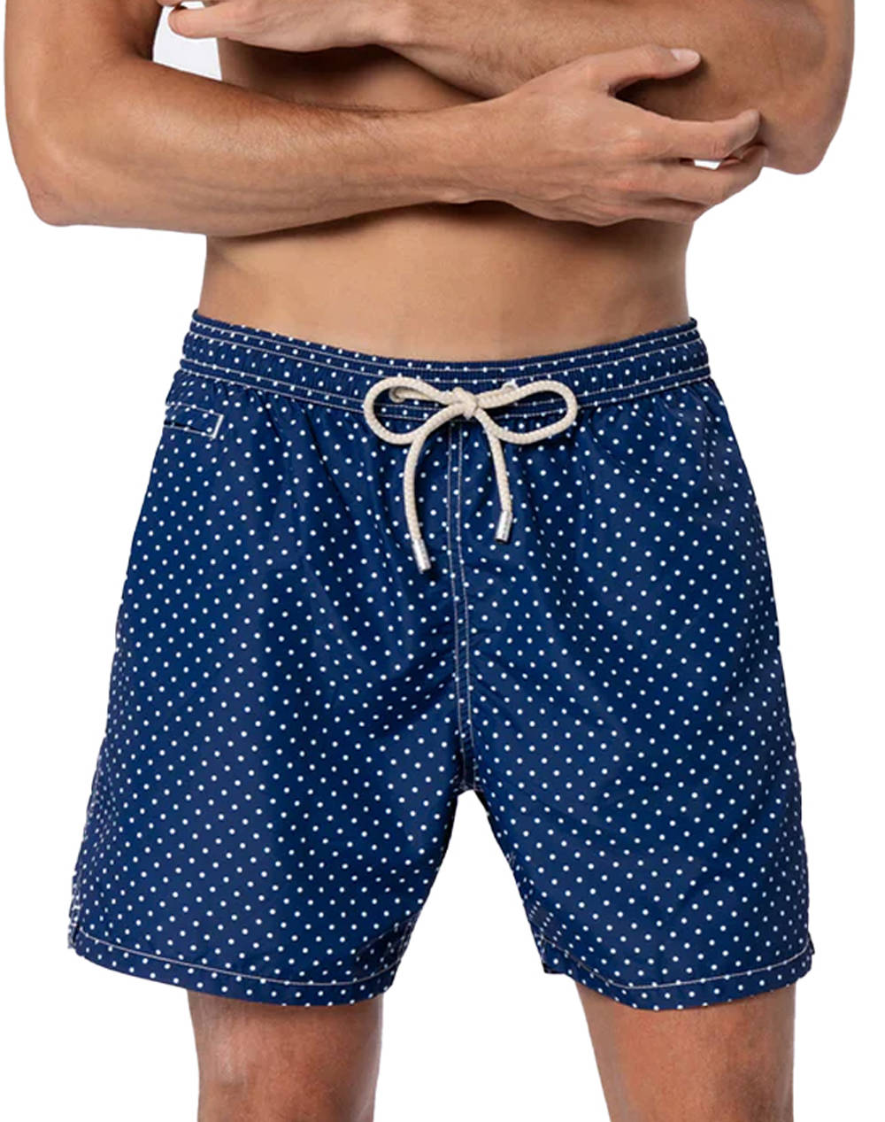 Mc2 Lighting Micro Fantasy Swimshort Mini Pois 61 Men Clothes Swimwear Shorts Blue Synthetic Lig0003 02226H 02226H Male Shorts Blue